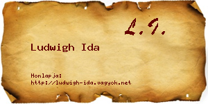 Ludwigh Ida névjegykártya